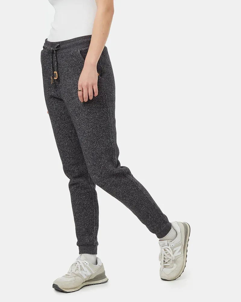 Tentree Womens Bamone Sweatpant - Black Marled