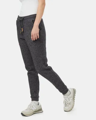 Tentree Womens Bamone Sweatpant - Black Marled