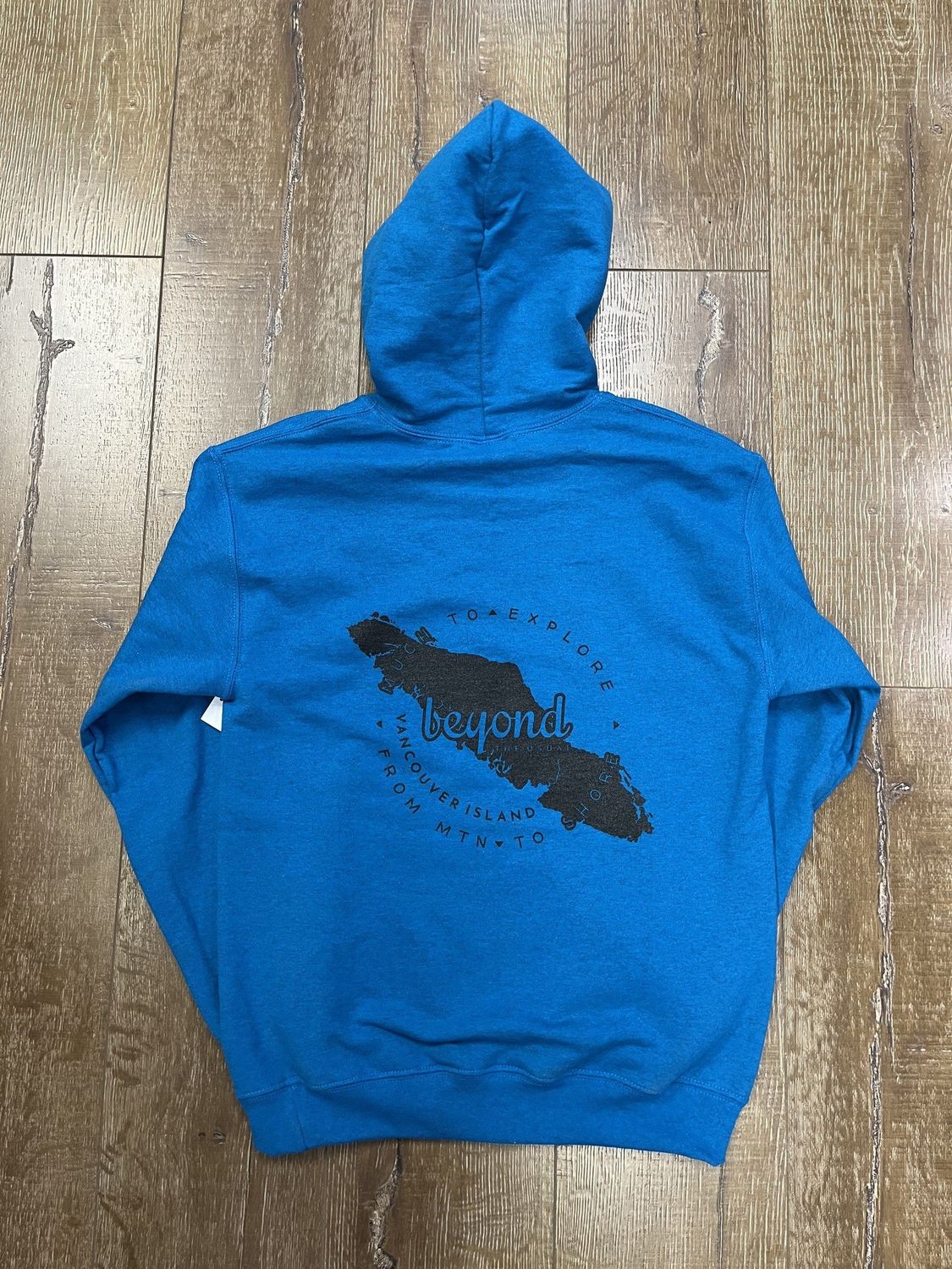 BTU Adult Unisex VanIsle Map Hoodie - Sapphire