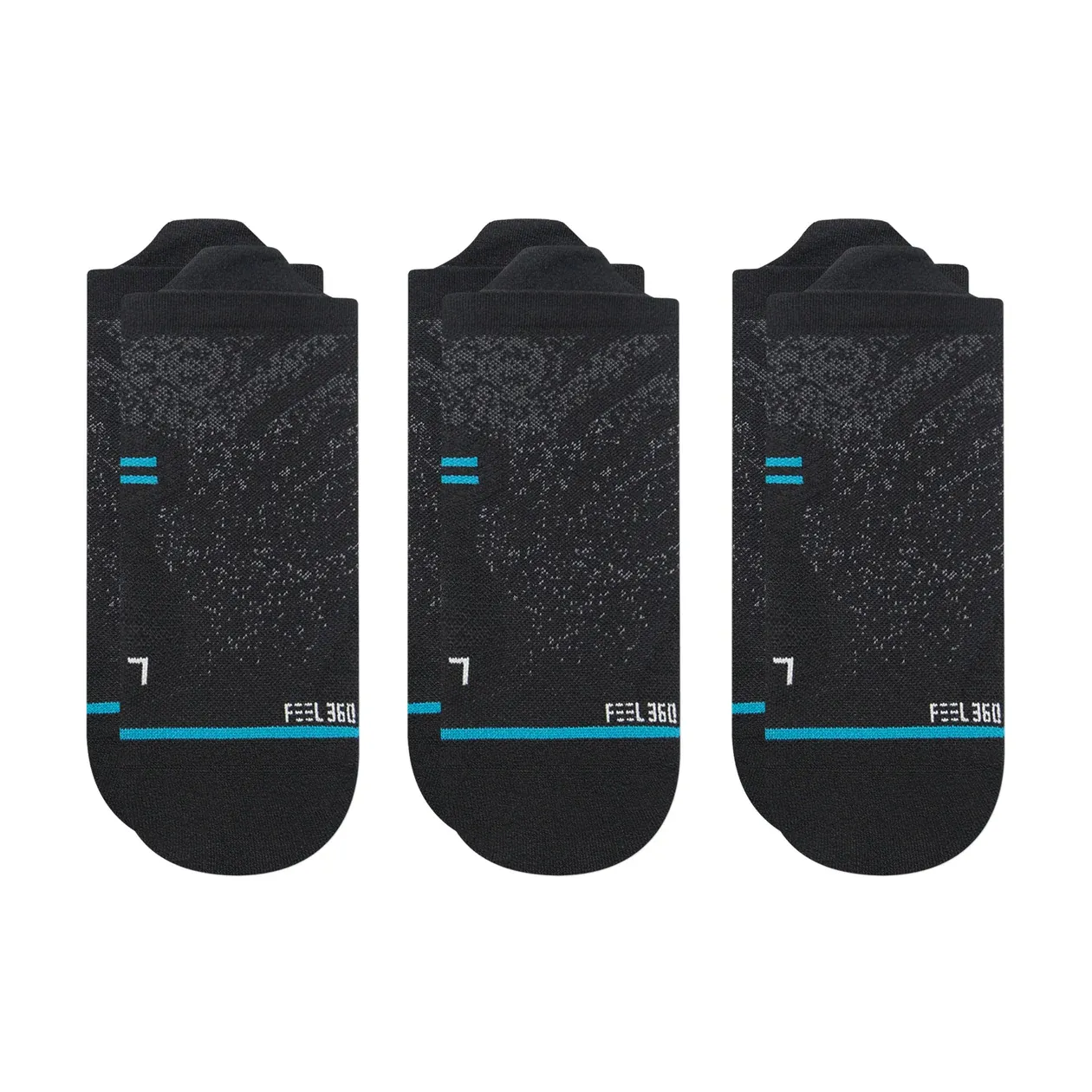 Stance Socks Adult RNSTP LT Run Light Tab 3pk Black