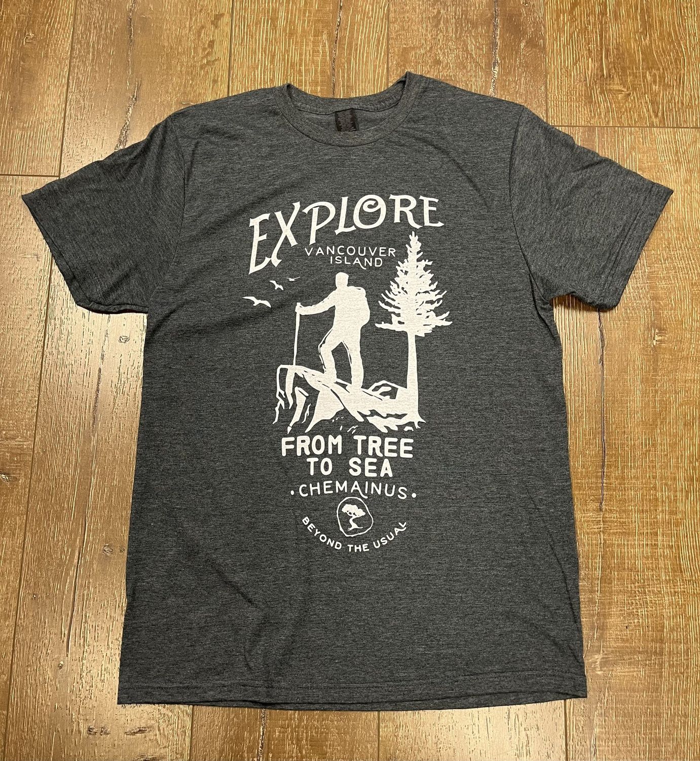 BTU Adult Unisex Explore S/S Tee - Dark Heather