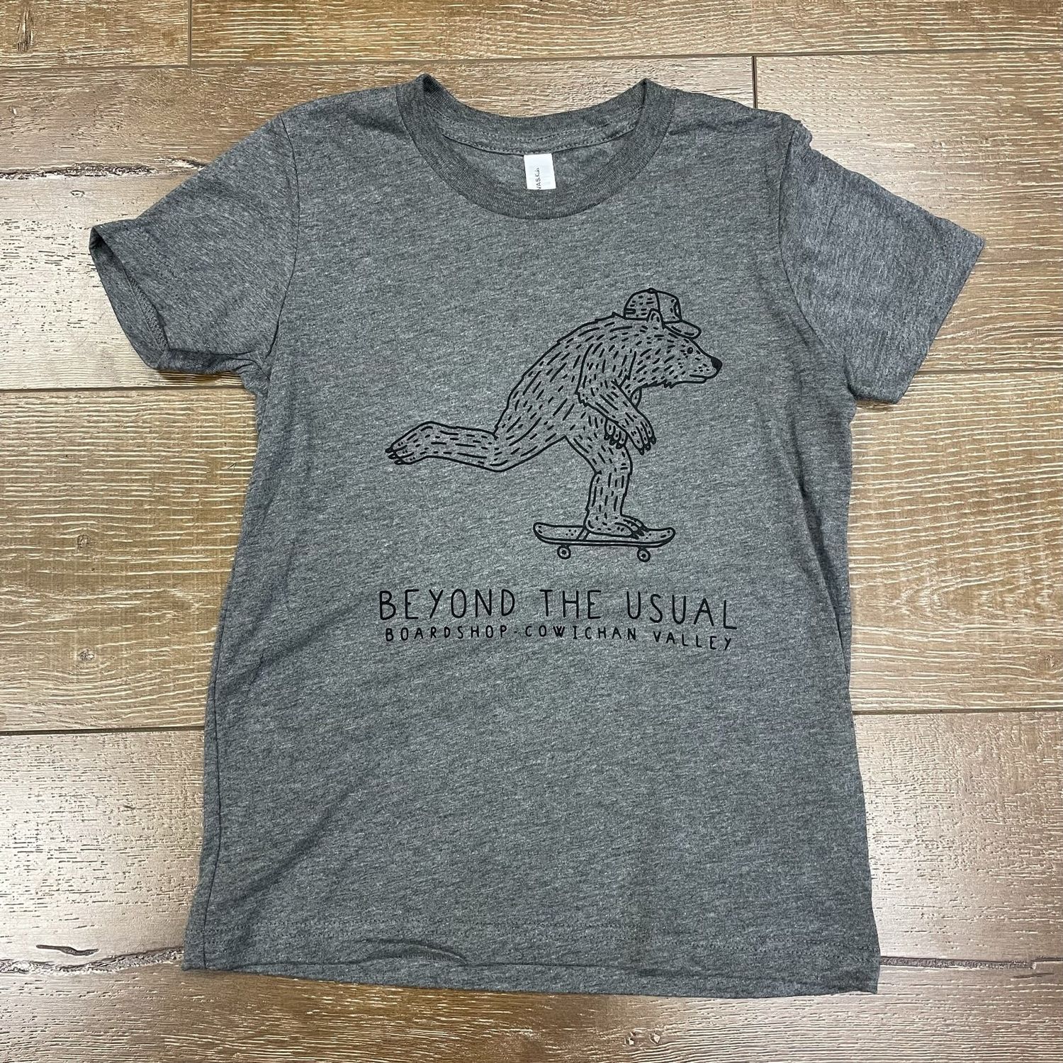 BTU Youth  Skate Bear Tee Deep Htr