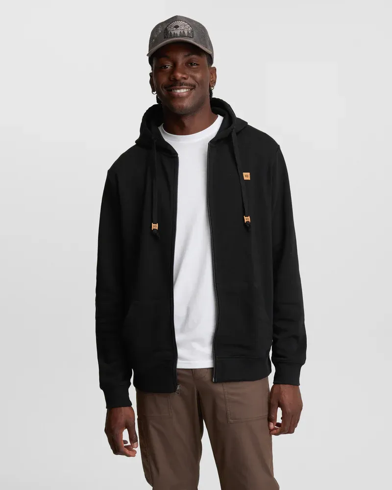 Tentree Men Reynard Zip Hoodie - Meteorite Black