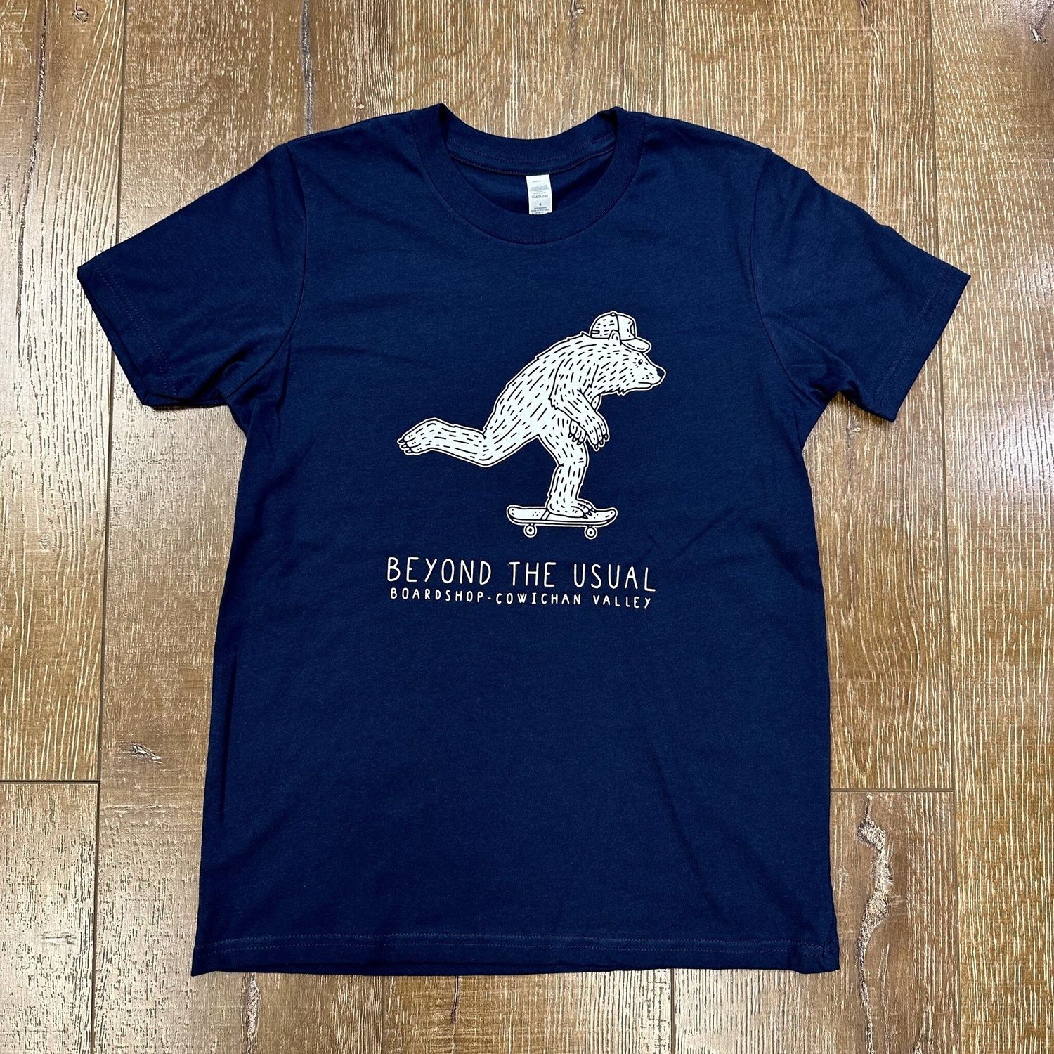BTU Youth  Skate Bear Tee Navy