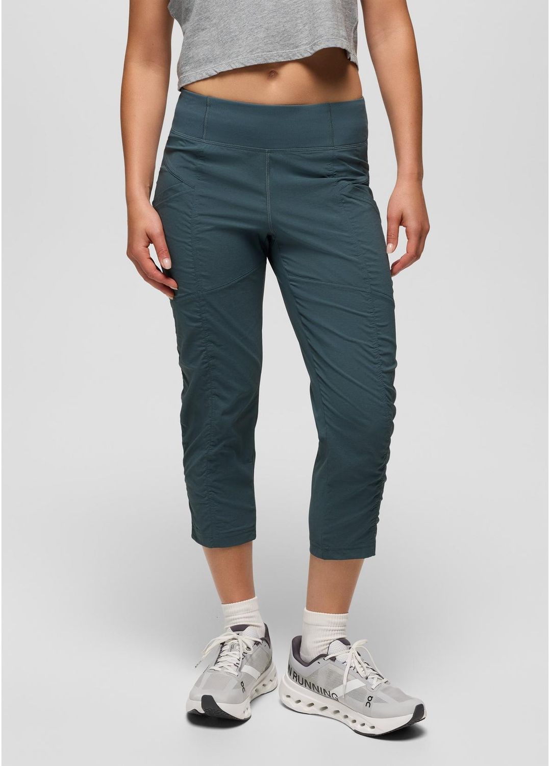 Prana Women's  Koen Capri - Grey Blue