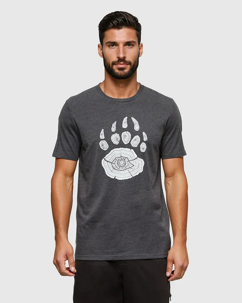 Tentree Men's Bear Claw T-Shirt - Meteorite Black