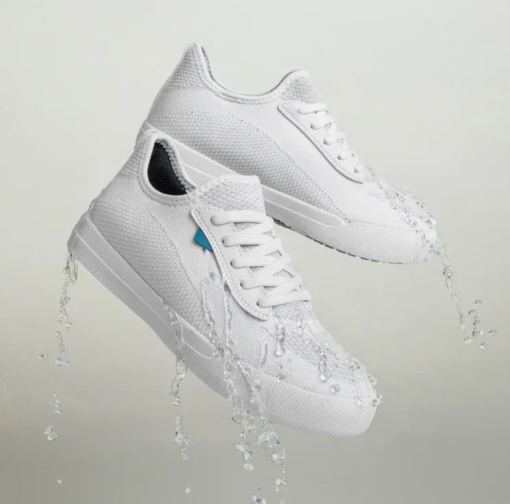 Vessi Women's Weekend Sneaker - Marble White