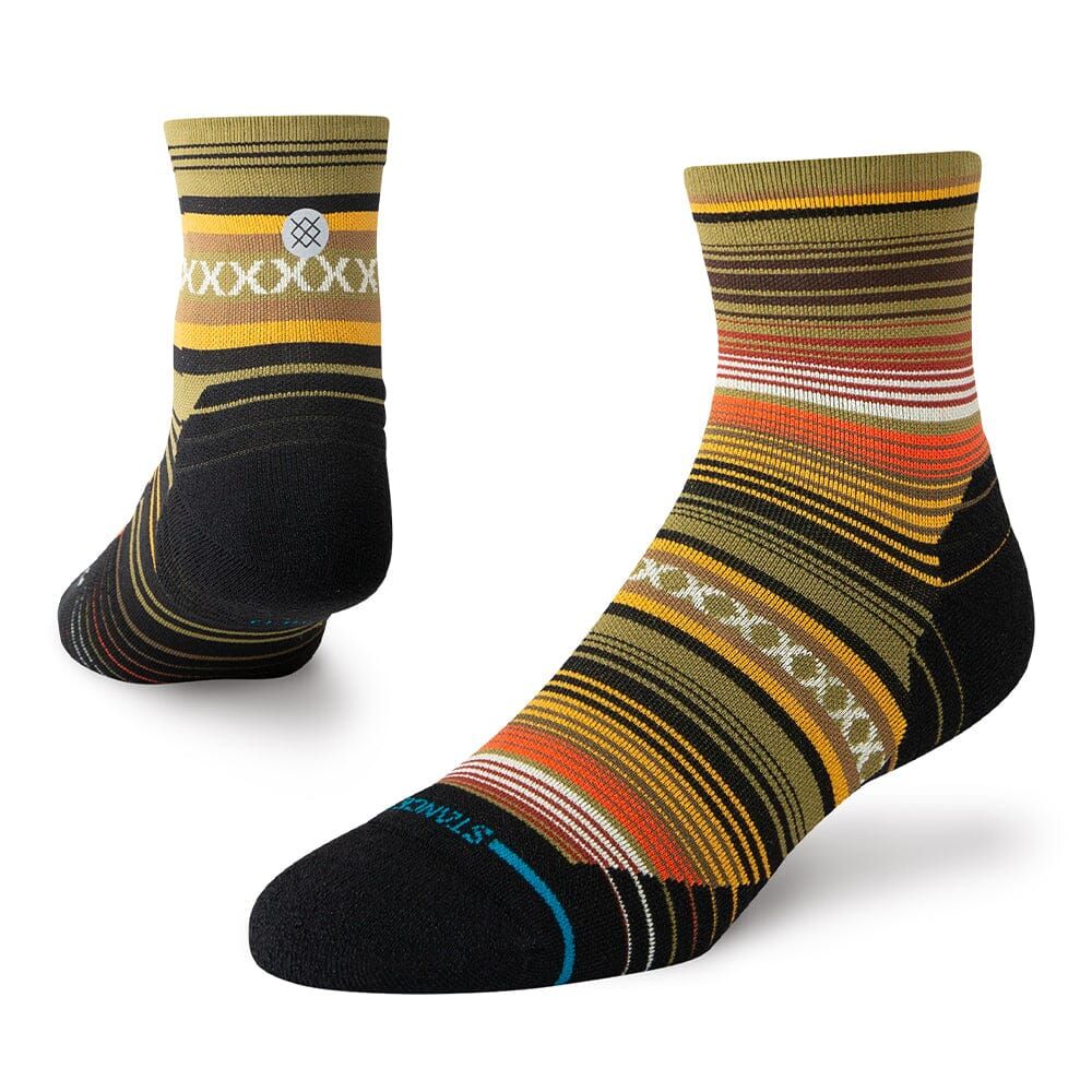 Stance Socks Run Curren Light Quarter - Olive