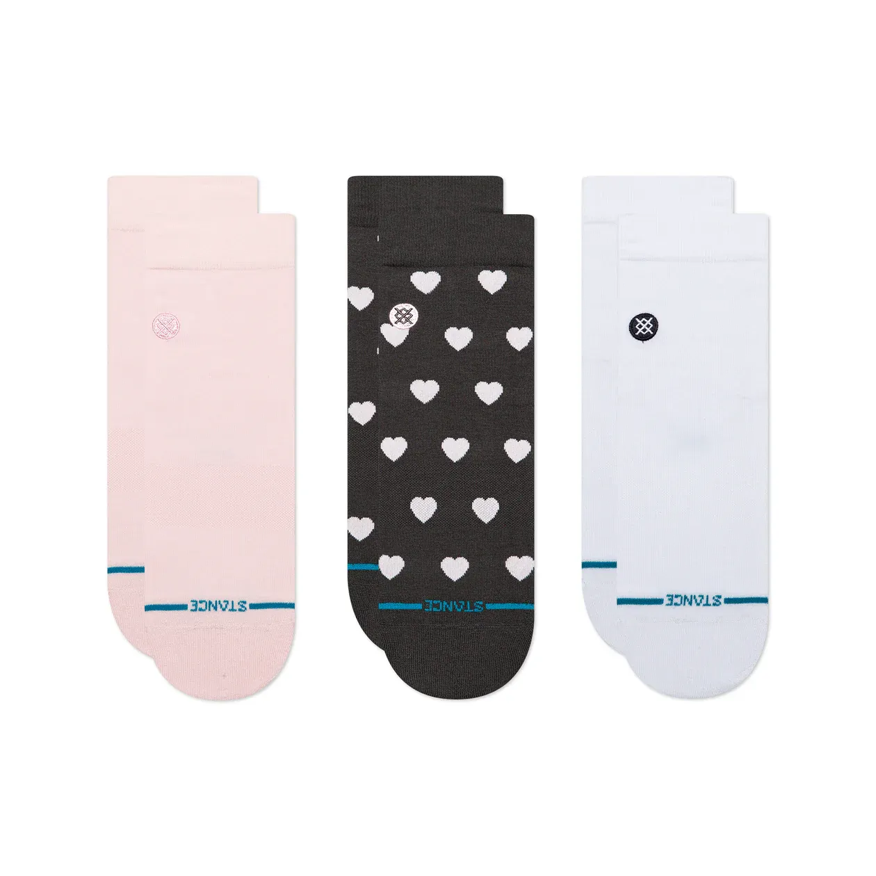 Stance Socks WO Hearts Lowrider 3pk - Pink