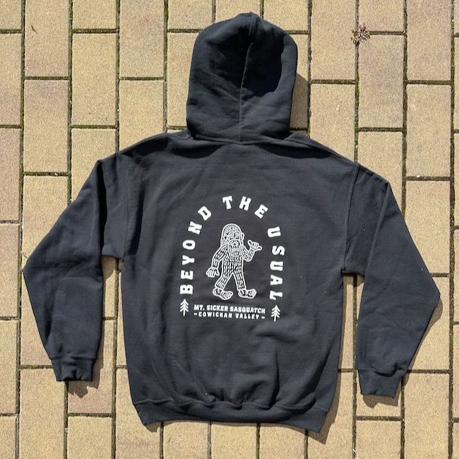 BTU Adult Unisex Sasquatch Hoodie - Black