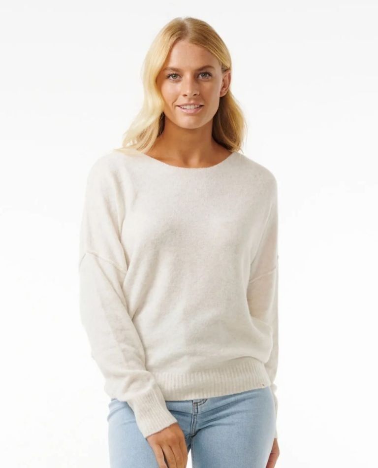 Rip Curl Women's Emily Sweater - Ecru Marle