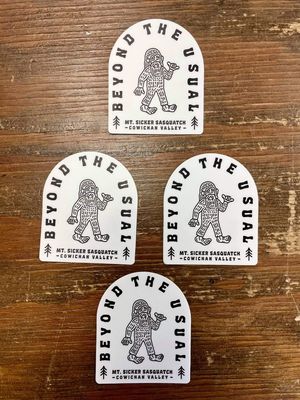 BTU Sasquatch Sticker 3”