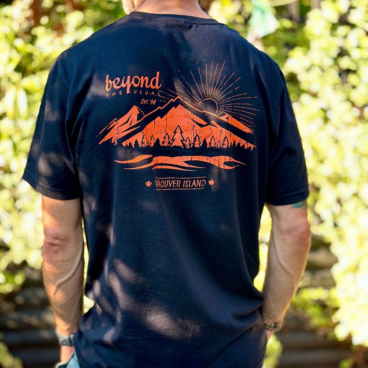 BTU Adult Unisex Mountain Shield  SS Tee - Black