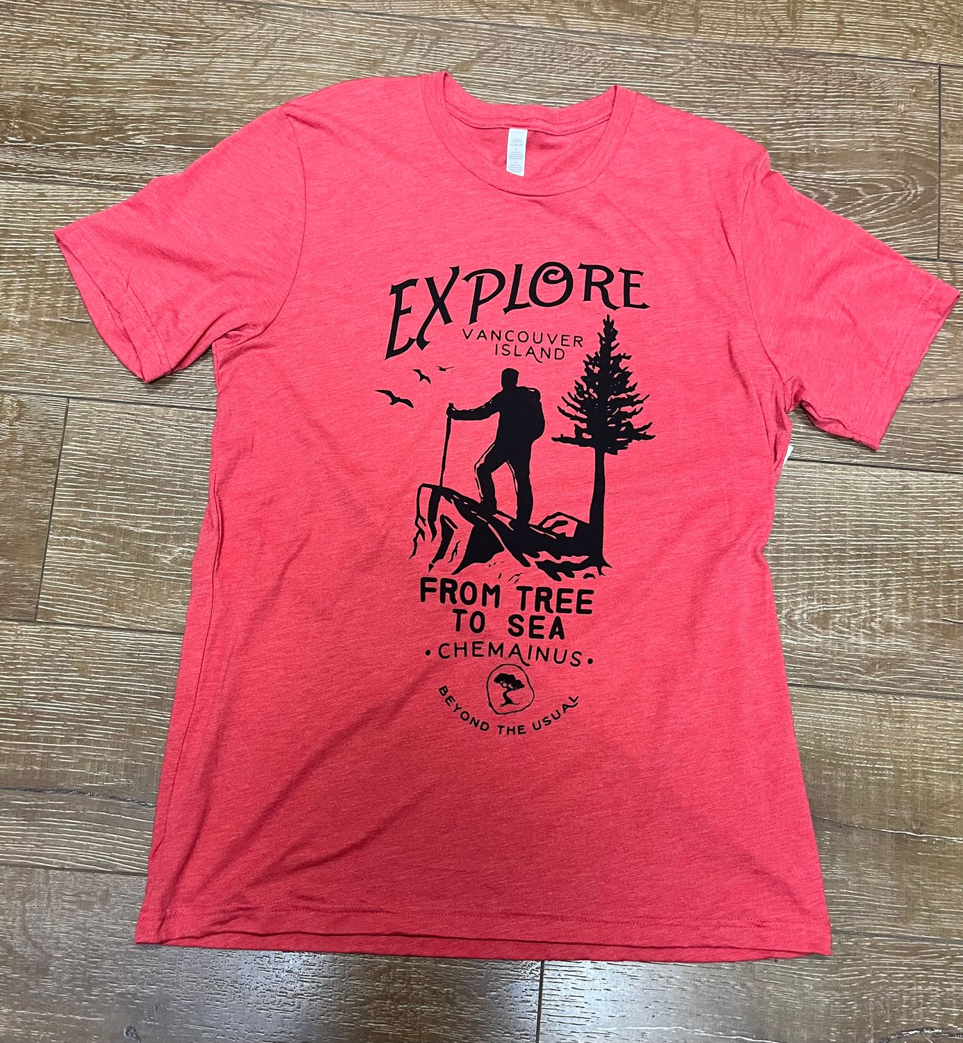 BTU Adult Unisex Explore S/S Tee - Red Mist