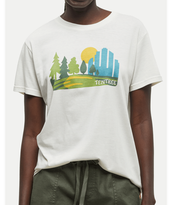 Tentree Women Urban Skyline Tee - Undyed