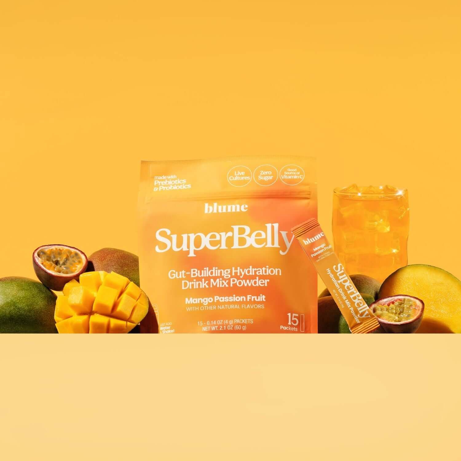 Blume Superbelly Hydration &amp; Gut Mix Mango Passionfruit