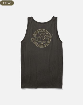 Salty Crew Men Skewed Tank - Black
