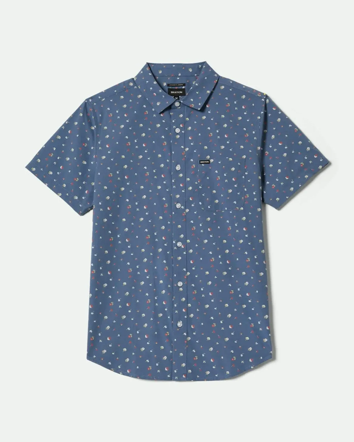 Brixton Charter Print S/S Woven - Bearing Sea