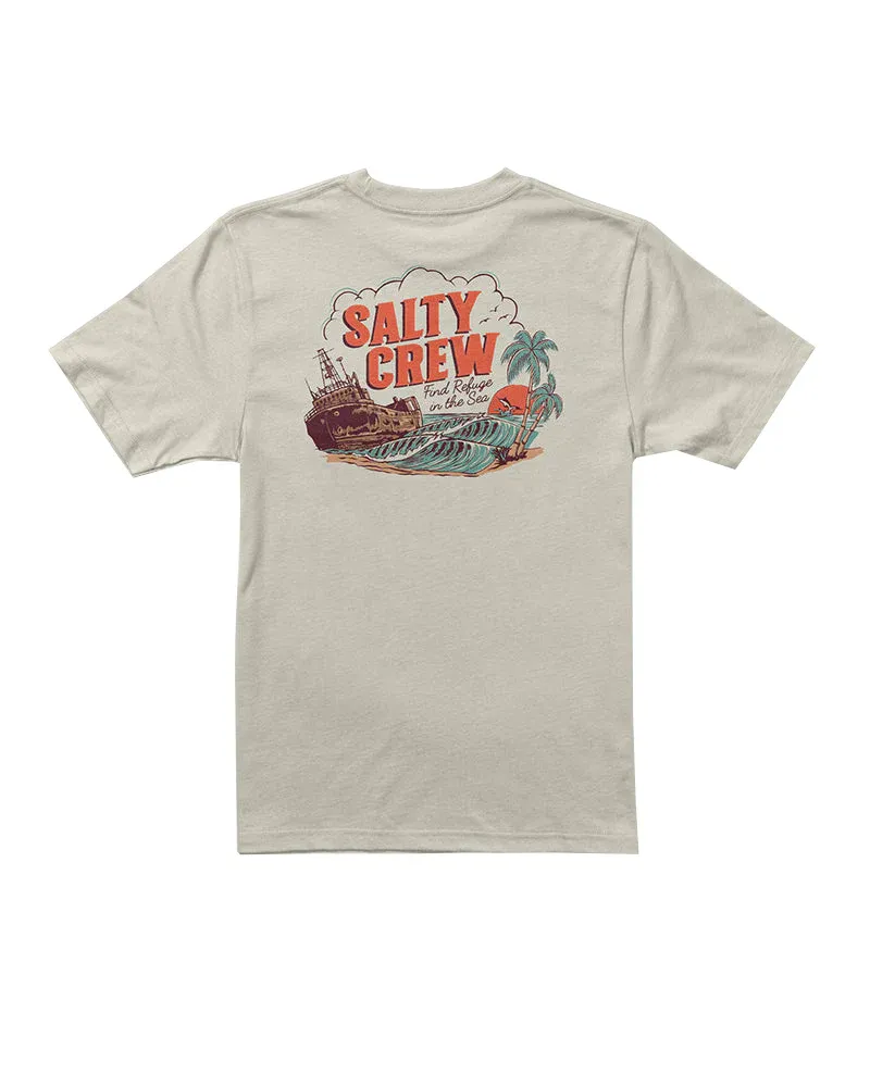 Salty Crew Boys Shipwreck SS Tee - Bone