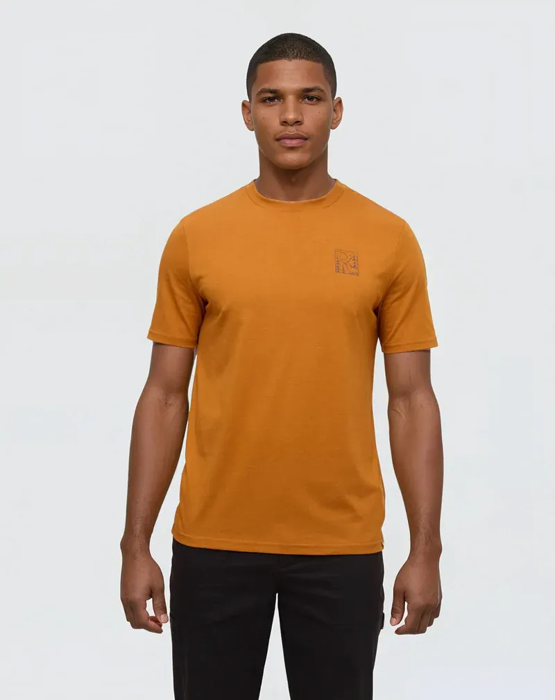Tentree M Boreal Wolf  T-shirt - Burnt Caramel