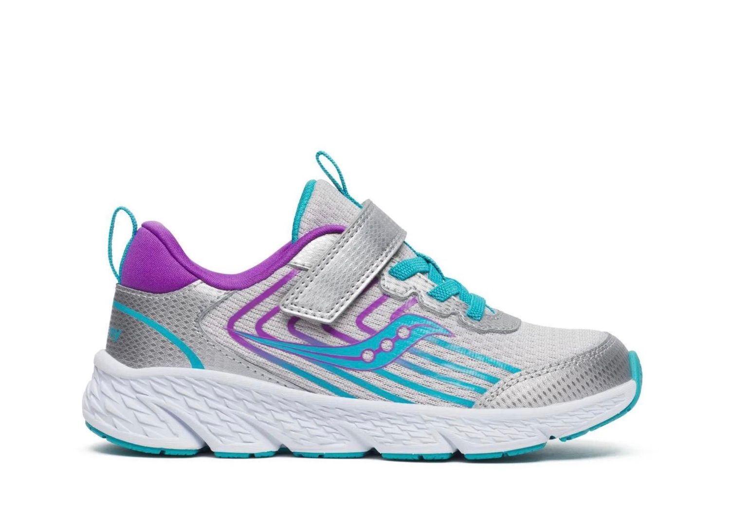 Saucony Little Kids Wind 3.0 AC - Turq/Silver