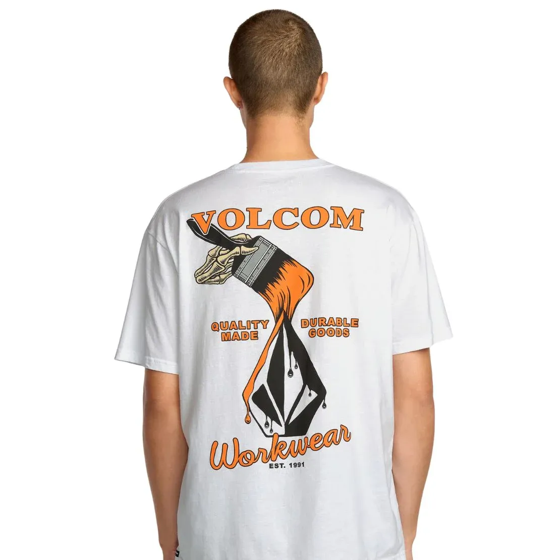 Volcom Men Enamel SS Shirt - White
