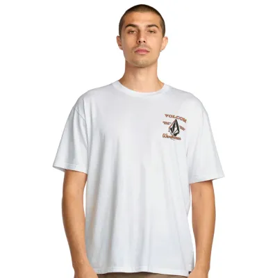 Volcom Men Enamel SS Shirt - White