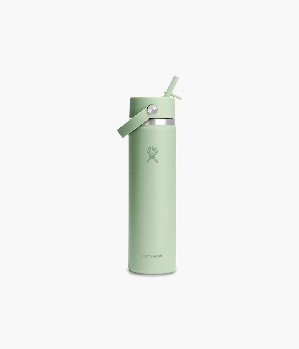 Hydro Flask 24 oz Wide Flex Straw Travel Bottle, Color: Aloe