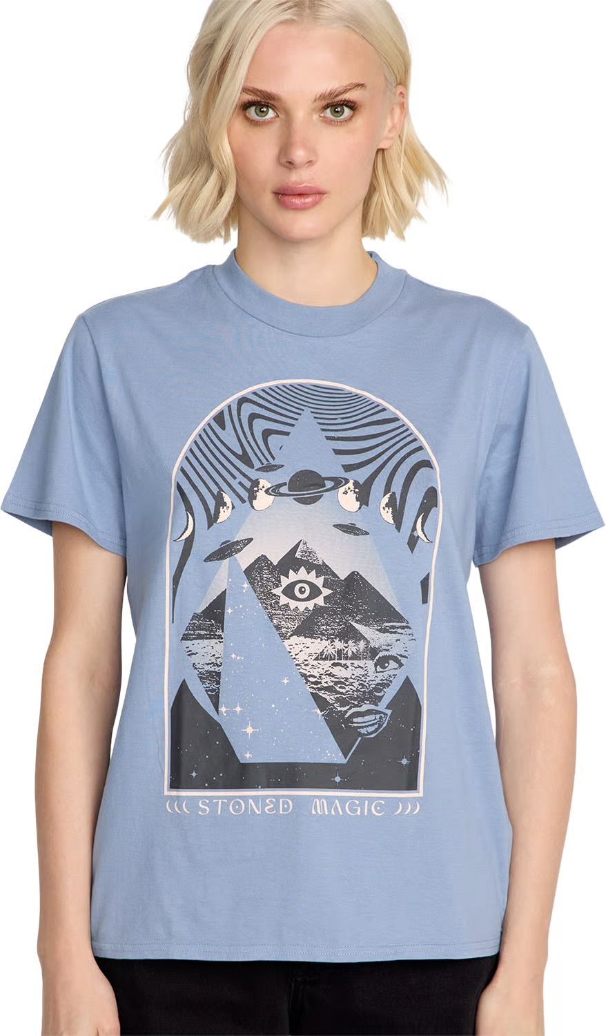 Volcom Womens Lock It Up Tee - Carolina Blue
