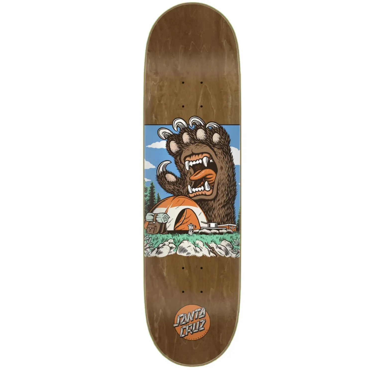 Santa Cruz Birch Deck Screaming Grizzly Hand 8.5x32.2
