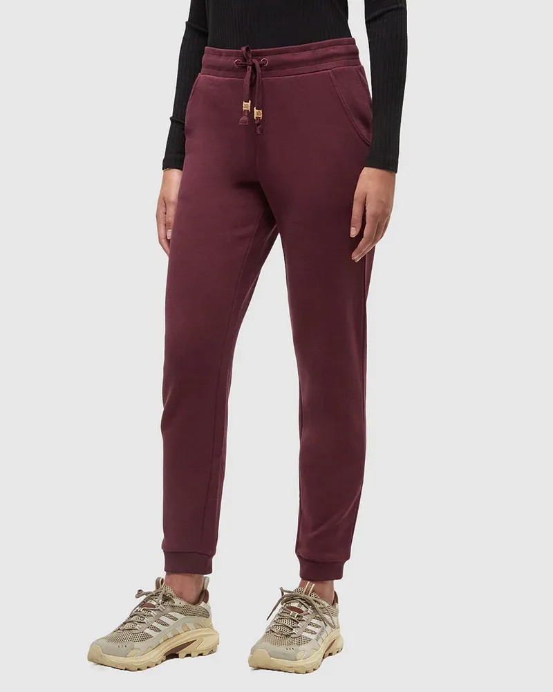 Tentree Women Bamone Sweatpant - Deep Burgundy