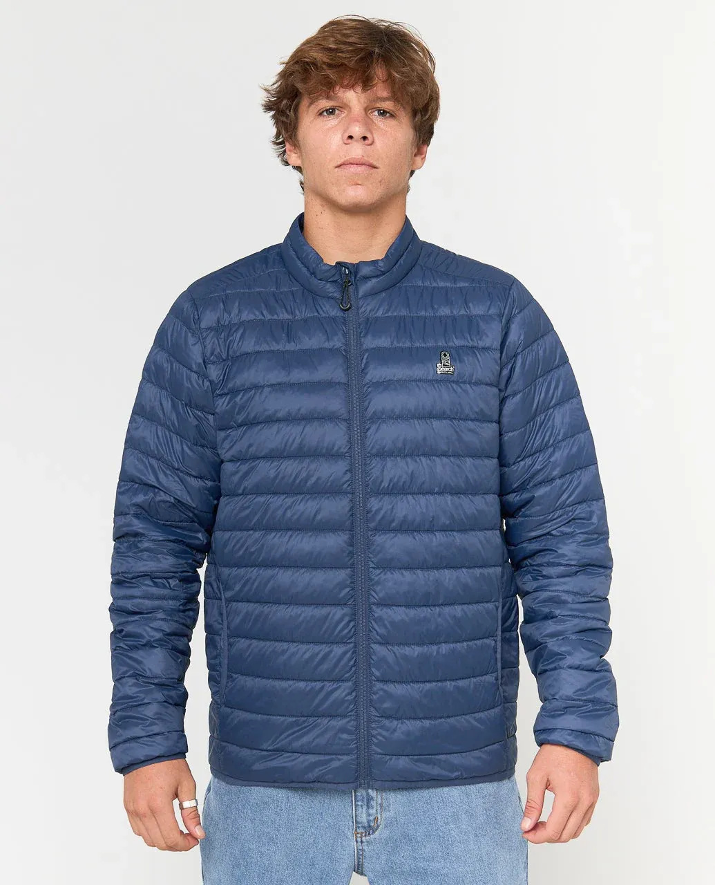 Rip Curl Men Anti Series Search Puffer Crew - Light Navy