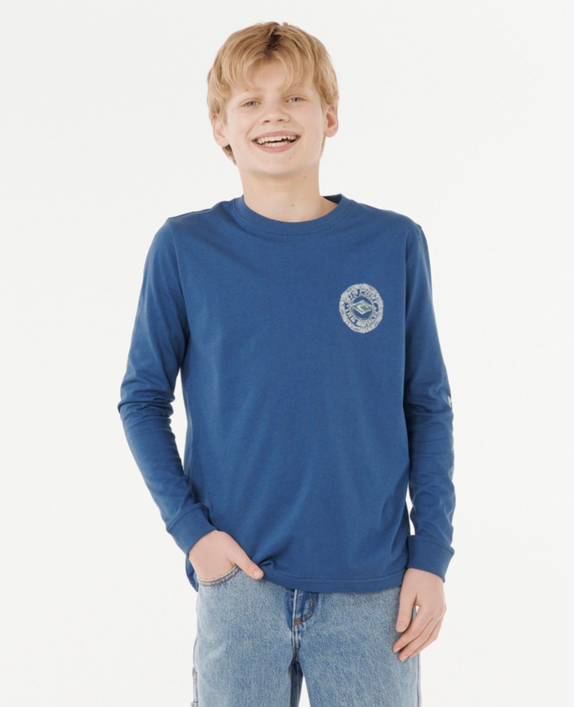 Rip Curl Boy Tropic Daze LS Tee - Light Navy