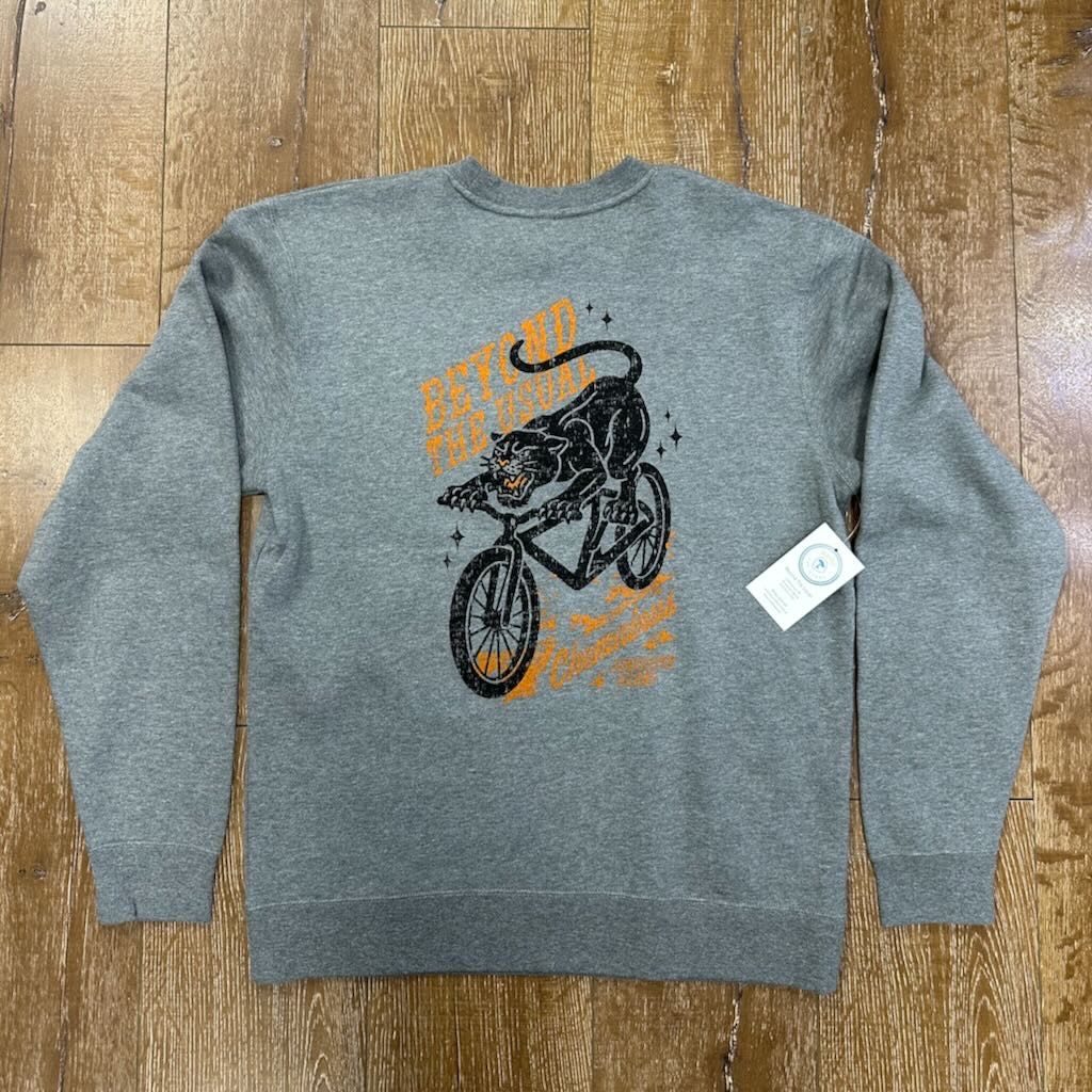 BTU Adult Unisex MTB Cougar Crew - Gunmetal Heather