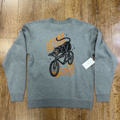 BTU Adult Unisex MTB Cougar Crew - Gunmetal Heather