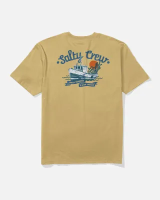 Salty Crew Men Hauler Classics SS Tee - Yellow