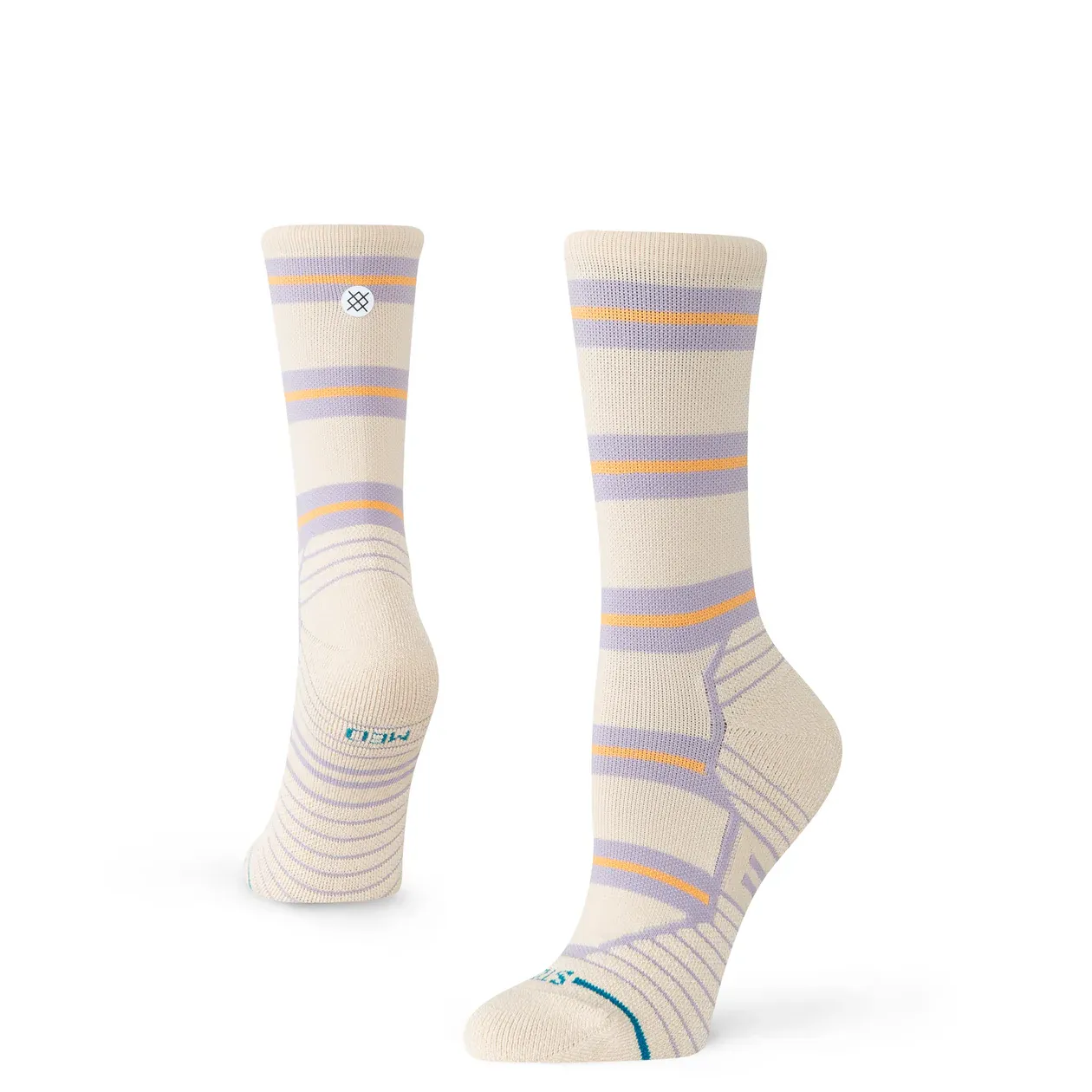 Stance Socks WO ATHL Beam Stripe Mid Crew - Oat