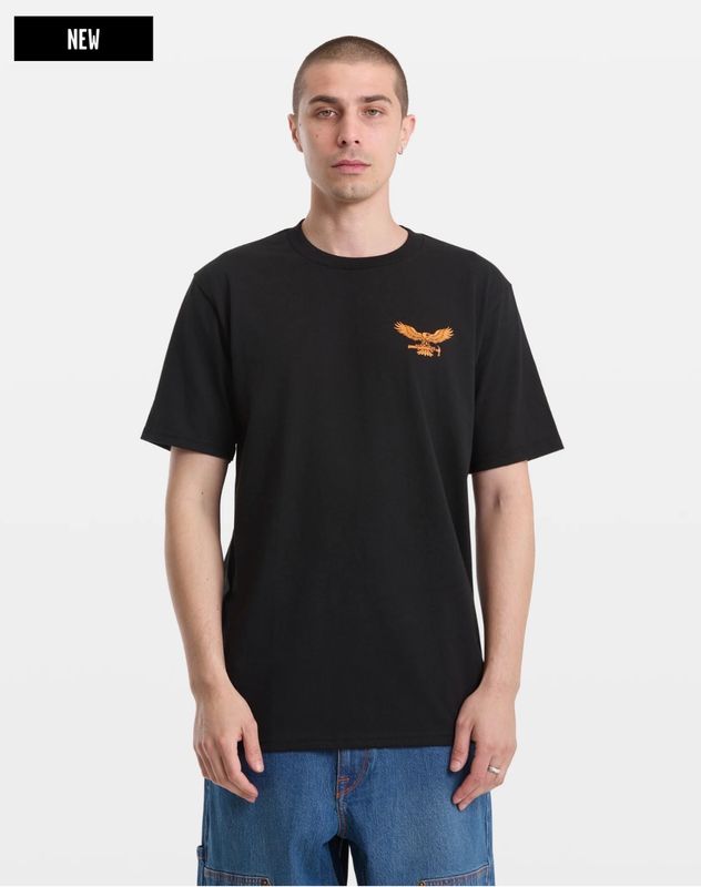 Volcom Men Hammered Split SS Tee - Black