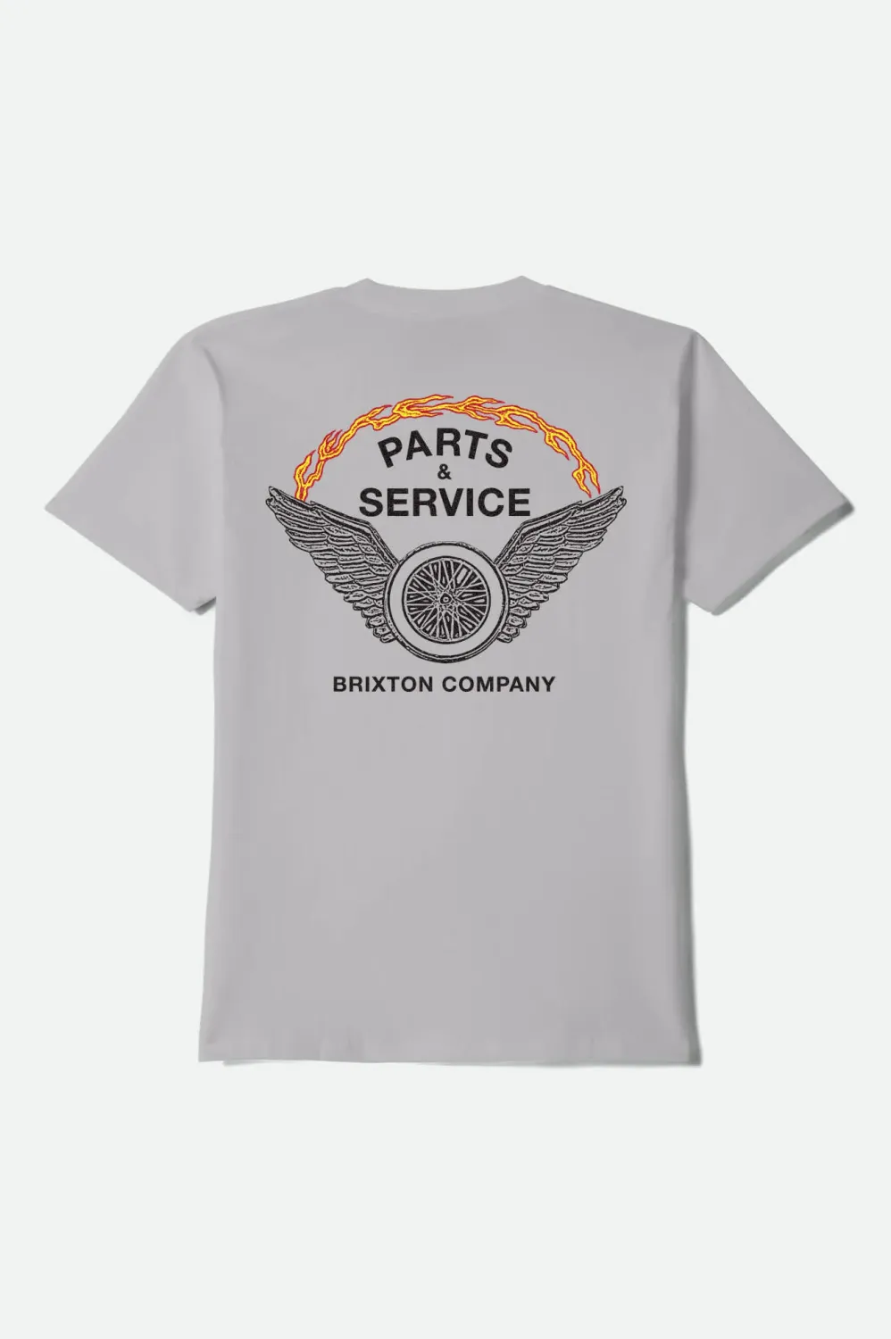 Brixton Leeway SS Tee - Pebble Stone