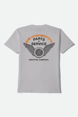 Brixton Leeway SS Tee - Pebble Stone