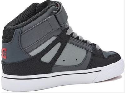 DC Shoe Kids Pure Hi Top EV - Grey/Blk/Red