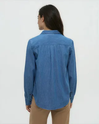 Tentree W Denim Sloan Shirt-Mid Wsh