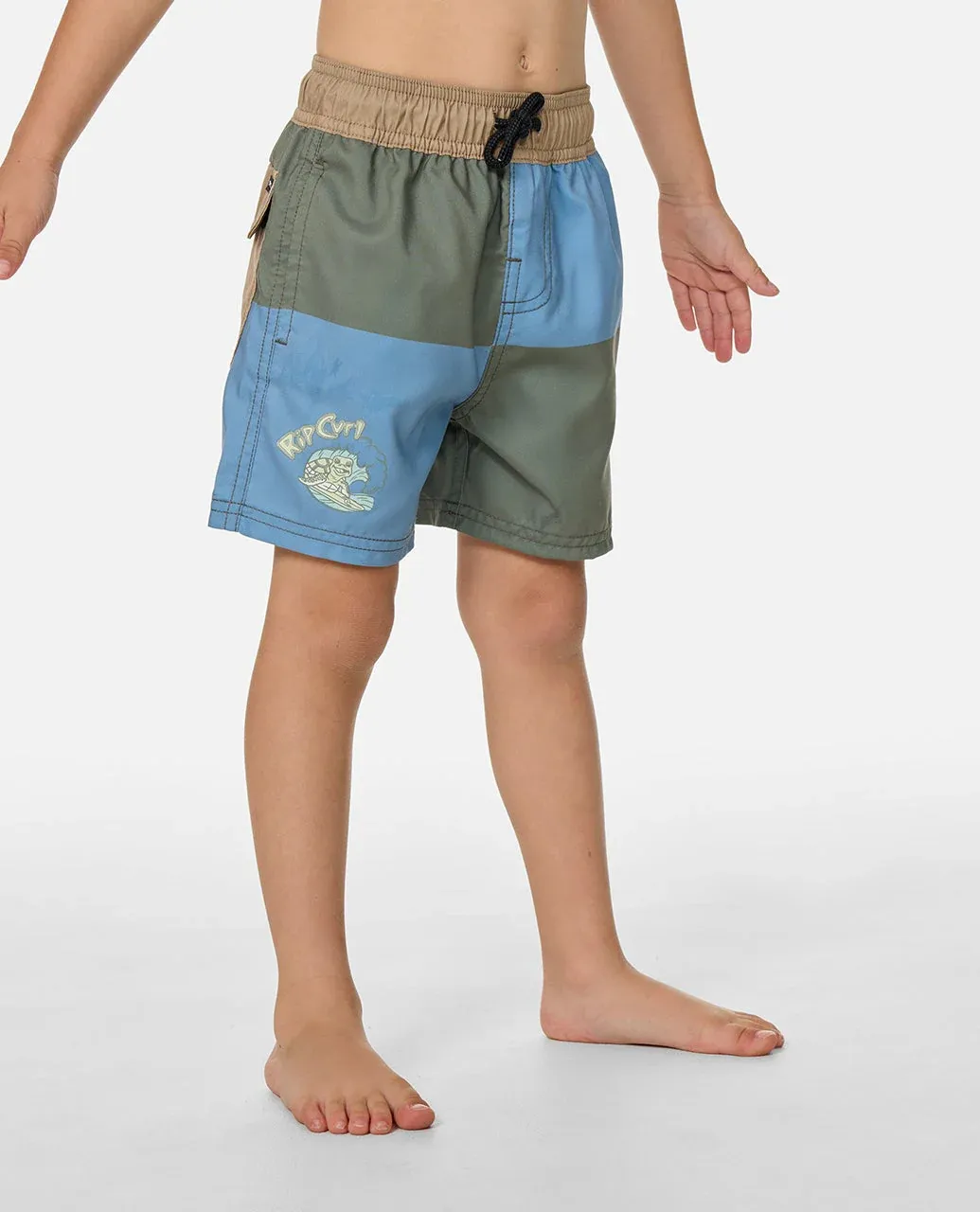 Rip Curl Toddler Block Volley Short - Faded Denim