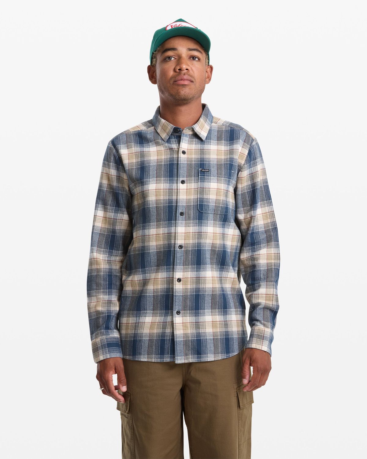 Volcom Men's Caden Plaid LS - DW7