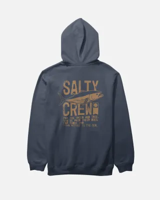 Salty Crew Men Tried and True Fleece - Navy