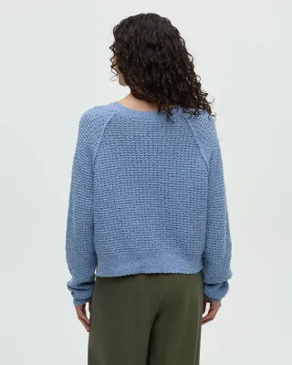 Tentree Women Hart Sweater - Lakeside Blue
