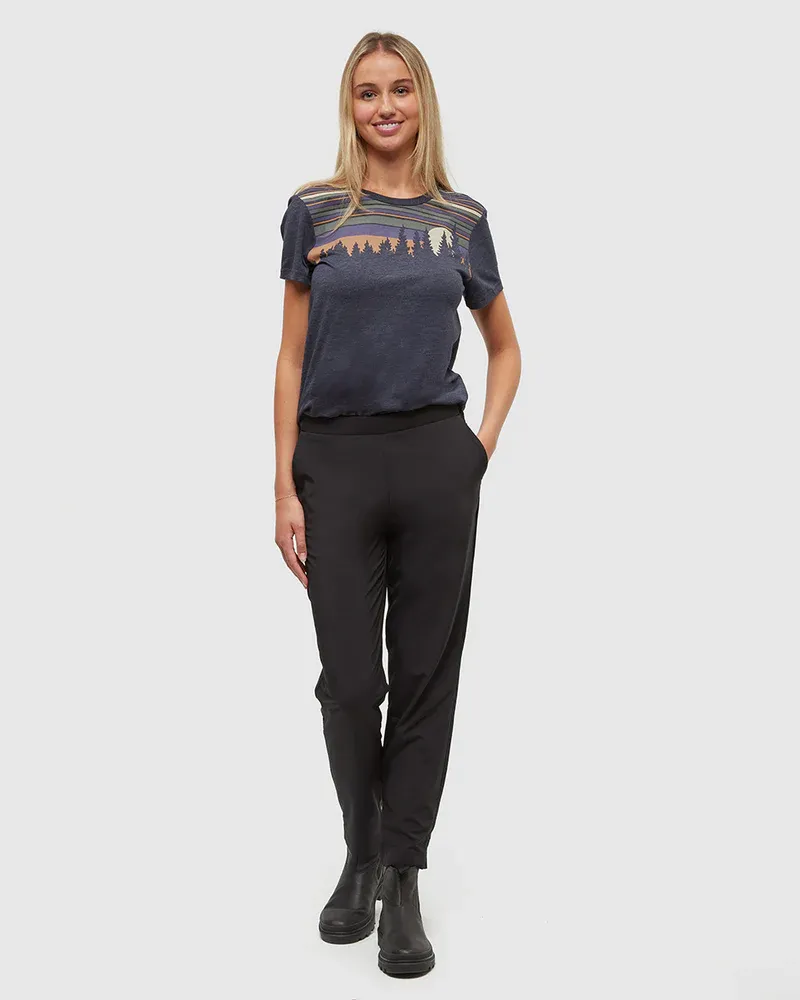 Tentree Women Saturna Pant - Meteorite Black