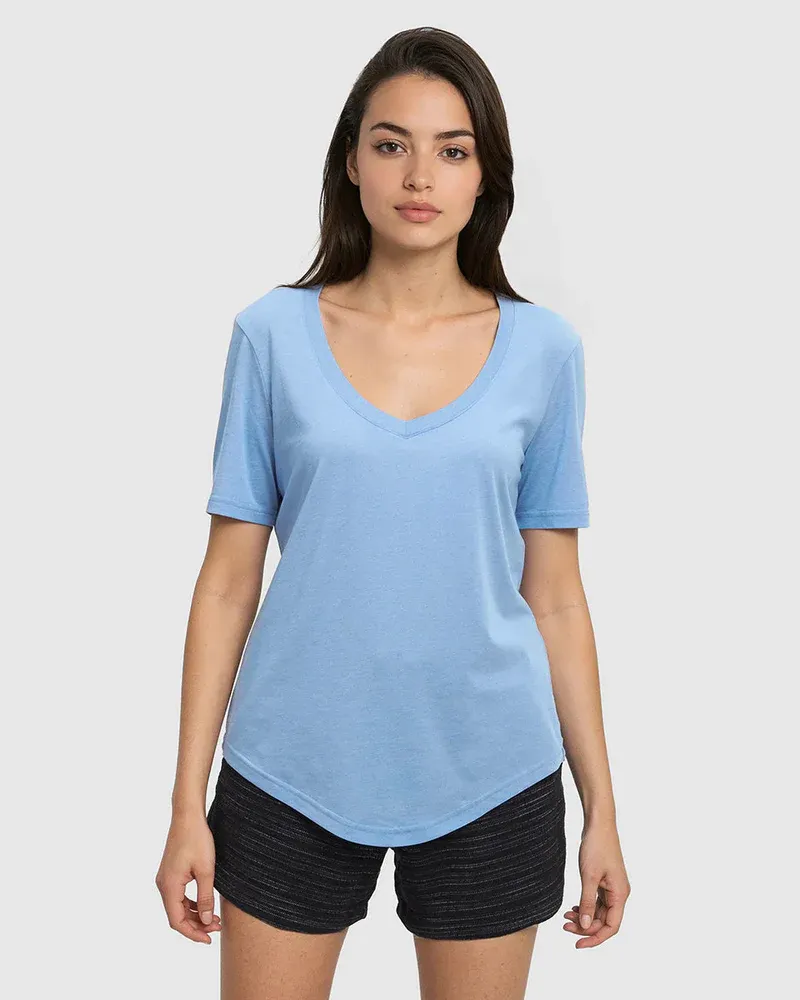 Tentree Women Brackley Tee - Lakeside Blue