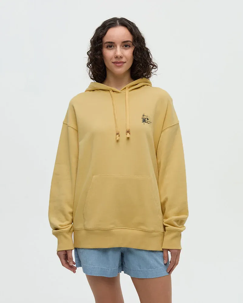 Tentree W Sunrise Relaxed Hoodie - Dusk Yellow