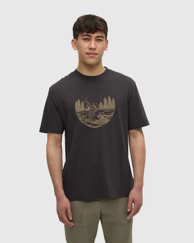 Tentree M Regen Lake Life Portal T-Shirt - Clay
